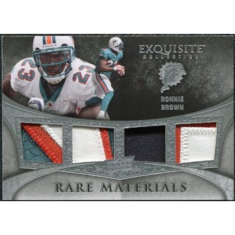2009 Upper Deck Exquisite Collection Rare Materials #4RB Ronnie Brown /35