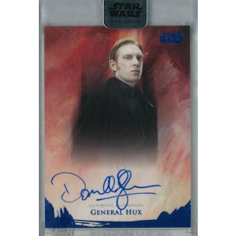 Domhnall Gleeson 2018 Topps Star Wars Stellar Signatures General Hux Autograph #/25 (Reed Buy)