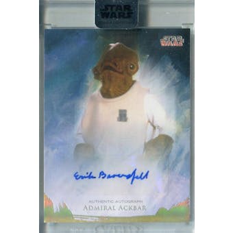 Erik Bauersfeld 2018 Topps Star Wars Stellar Signatures Admiral Ackbar Autograph #/37 (Reed Buy)