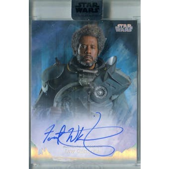 Forest Whitaker 2018 Topps Star Wars Stellar Signatures Saw Gerrera Autograph #/40 (Reed Buy)