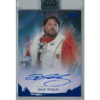 Greg Grunberg 2018 Topps Star Wars Stellar Signatures Snap Wexley Autograph #/25 (Reed Buy)