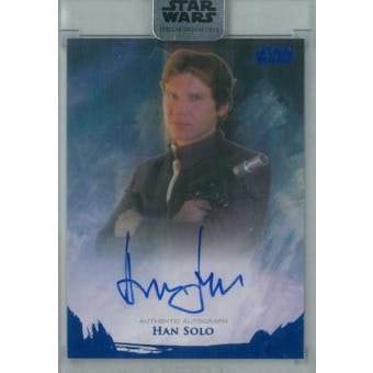 Harrison Ford 2018 Topps Star Wars Stellar Signatures Han Solo Autograph #/25 (Reed Buy)