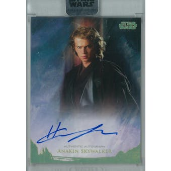 Hayden Christensen 2018 Topps Star Wars Stellar Signatures Anakin Skywalker Autograph #/5 (Reed Buy)