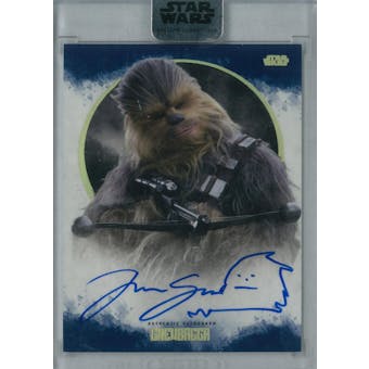 Joonas Suotamo 2017 Topps Star Wars Stellar Signatures Chewbacca Autograph #/25 (Reed Buy)