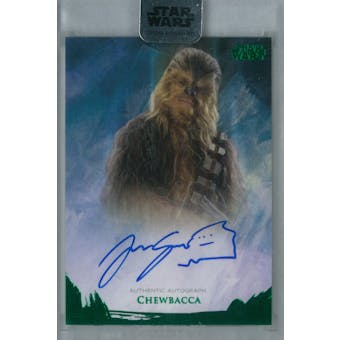 Joonas Suotamo 2018 Topps Star Wars Stellar Signatures Chewbacca Autograph #/20 (Reed Buy)