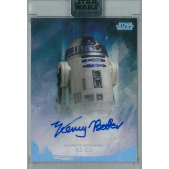 Kenny Baker 2018 Topps Star Wars Stellar Signatures R2-D2 Autograph #/40 (Reed Buy)
