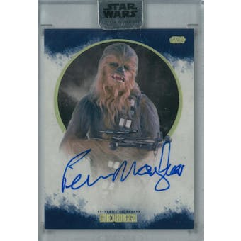 Peter Mayhew 2017 Topps Star Wars Stellar Signatures Chewbacca Autograph #/25 (Reed Buy)