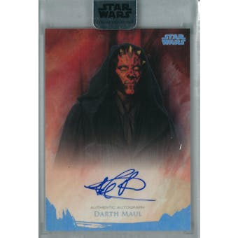 Ray Park 2018 Topps Star Wars Stellar Signatures Darth Maul Autograph #/40 (Reed Buy)