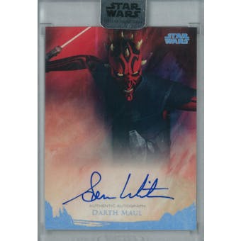 Sam Witmer 2018 Topps Star Wars Stellar Signatures Darth Maul Autograph #/40 (Reed Buy)