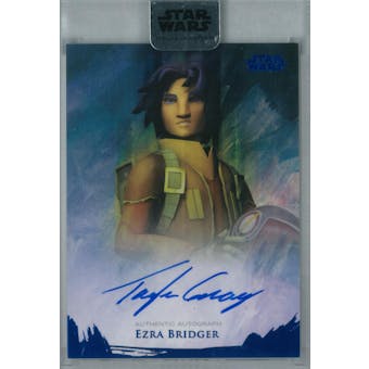 Taylor Gray 2018 Topps Star Wars Stellar Signatures Ezra Bridger Autograph #/25 (Reed Buy)