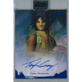 Taylor Gray 2018 Topps Star Wars Stellar Signatures Ezra Bridger Autograph #/25 (Reed Buy)