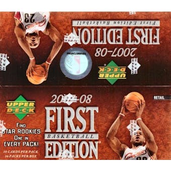 2007/08 Upper Deck First Edition Basketball 36-Pack Box