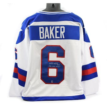 Bill Baker Autographed USA Miracle on Ice White Jersey w/ 1980 Gold Medal (DACW COA)