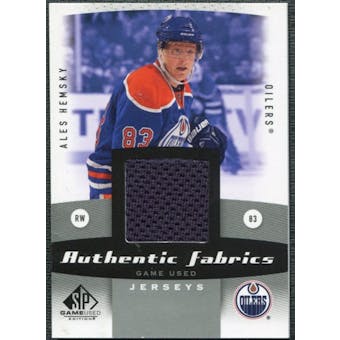 2010/11 Upper Deck SP Game Used Authentic Fabrics #AFAH Ales Hemsky