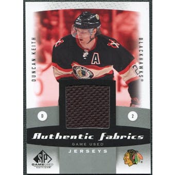 2010/11 Upper Deck SP Game Used Authentic Fabrics #AFDK Duncan Keith