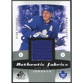 2010/11 Upper Deck SP Game Used Authentic Fabrics #AFDP Dion Phaneuf