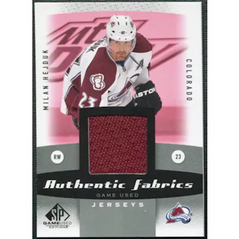 2010/11 Upper Deck SP Game Used Authentic Fabrics #AFHE Milan Hejduk