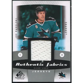 2010/11 Upper Deck SP Game Used Authentic Fabrics #AFJP Joe Pavelski