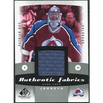 2010/11 Upper Deck SP Game Used Authentic Fabrics #AFPR Patrick Roy