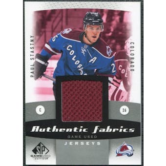 2010/11 Upper Deck SP Game Used Authentic Fabrics #AFPS Paul Stastny