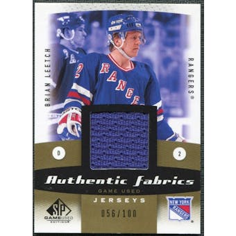 2010/11 Upper Deck SP Game Used Authentic Fabrics Gold #AFMM Mark Messier 56/100