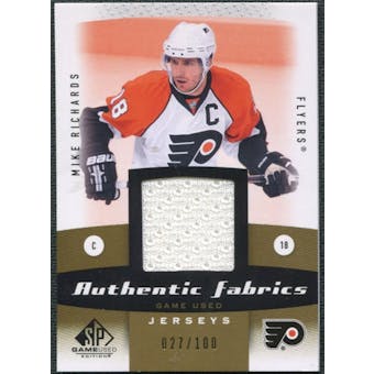 2010/11 Upper Deck SP Game Used Authentic Fabrics Gold #AFMR Mike Richards /100