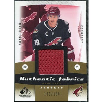 2010/11 Upper Deck SP Game Used Authentic Fabrics Gold #AFSD Shane Doan /100