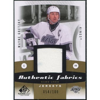 2010/11 Upper Deck SP Game Used Authentic Fabrics Gold #AFWG Wayne Gretzky 54/100
