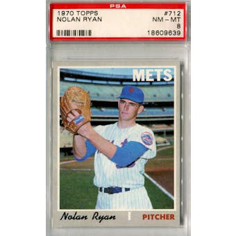 1970 Topps Baseball #712 Nolan Ryan PSA 8 (NM-MT) *9639 (Reed Buy)