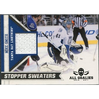 2010/11 Panini All Goalies Stopper Sweaters #12 Mike Smith