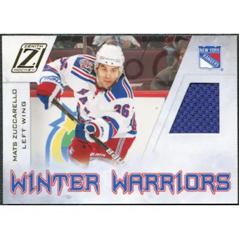 2010/11 Panini Zenith Winter Warriors Materials #MZ Mats Zuccarello