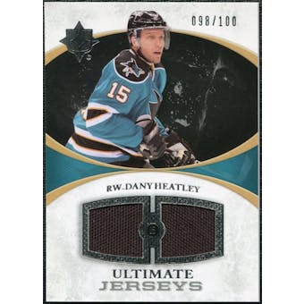 2010/11 Upper Deck Ultimate Collection Ultimate Jerseys #UJDH Dany Heatley /100