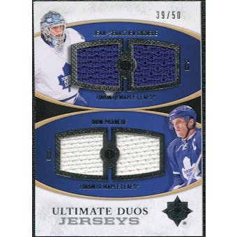 2010/11 Upper Deck Ultimate Collection Ultimate Jerseys Duos #UDJGP Jean-Sebastien Giguere Dion Phaneuf /50