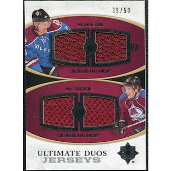 2010/11 Upper Deck Ultimate Collection Ultimate Jerseys Duos #UDJHD Matt Duchene Milan Hejduk /50