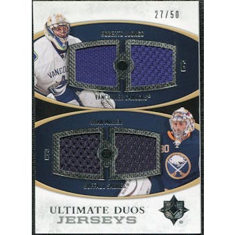 2010/11 Upper Deck Ultimate Collection Ultimate Jerseys Duos #UDJLM Roberto Luongo Ryan Miller /50