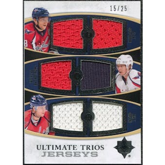 2010/11 Upper Deck Ultimate Collection Jerseys Trios #UTJ3 Mike Green Nicklas Backstrom Alexander Ovechkin /25
