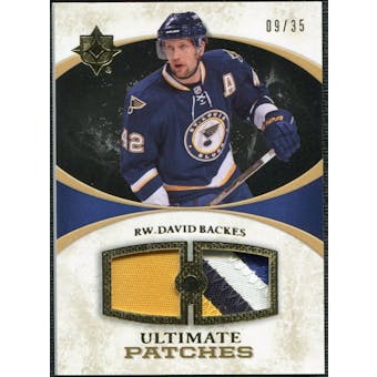2010/11 Upper Deck Ultimate Collection Ultimate Patches #UJDB David Backes /35