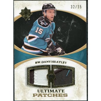 2010/11 Upper Deck Ultimate Collection Ultimate Patches #UJDH Dany Heatley /35