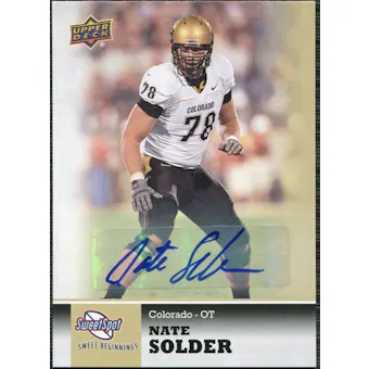 2011 Upper Deck Sweet Spot Autographs #19 Nate Solder