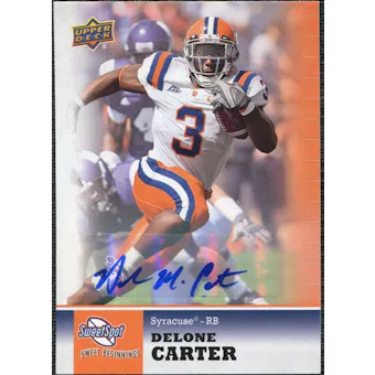 2011 Upper Deck Sweet Spot Autographs #55 Delone Carter
