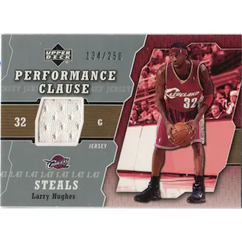 2005/06 Upper Deck Performance Clause Jerseys #LA Larry Hughes /250