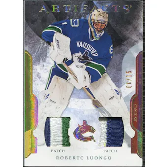2011/12 Upper Deck Artifacts Patches Spectrum #1 Roberto Luongo 6/15