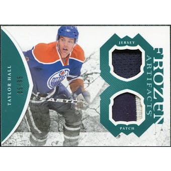 2011/12 Upper Deck Artifacts Frozen Artifacts Jerseys Patches Emerald #FATH Taylor Hall /35