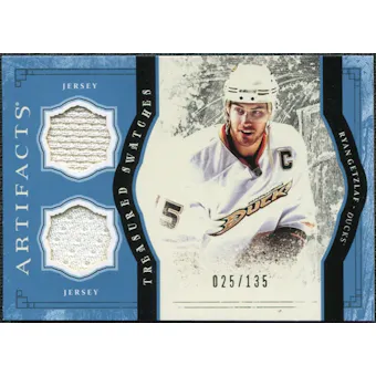 2011/12 Upper Deck Artifacts Treasured Swatches Blue #TSRG Ryan Getzlaf /135
