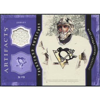 2011/12 Upper Deck Artifacts Treasured Swatches Purple #TSMF Marc-Andre Fleury