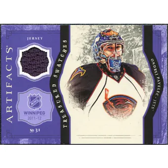2011/12 Upper Deck Artifacts Treasured Swatches Purple #TSOP Ondrej Pavelec