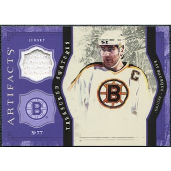 2011/12 Upper Deck Artifacts Treasured Swatches Purple #TSRB Ray Bourque