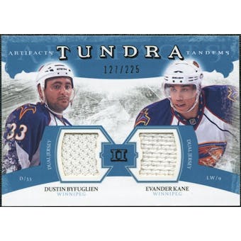 2011/12 Upper Deck Artifacts Tundra Tandems Jerseys Blue #TT2DE Dustin Byfuglien / Evander Kane /225