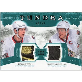 2011/12 Upper Deck Artifacts Tundra Tandems Patches Emerald #TT2AS Jason Spezza / Daniel Alfredsson /50