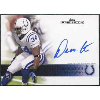 2011 Topps Precision #123 Delone Carter RC Autograph